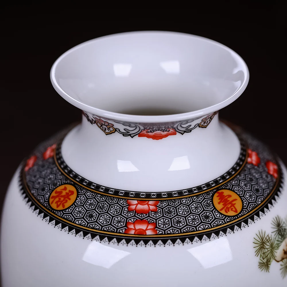 Jingdezhen Vintage Chinese Traditional Ceramic Vase 