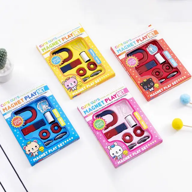Aimant de jouet magnétique faible, Kit de jouet pédagogique interactif pour  enfants - AliExpress