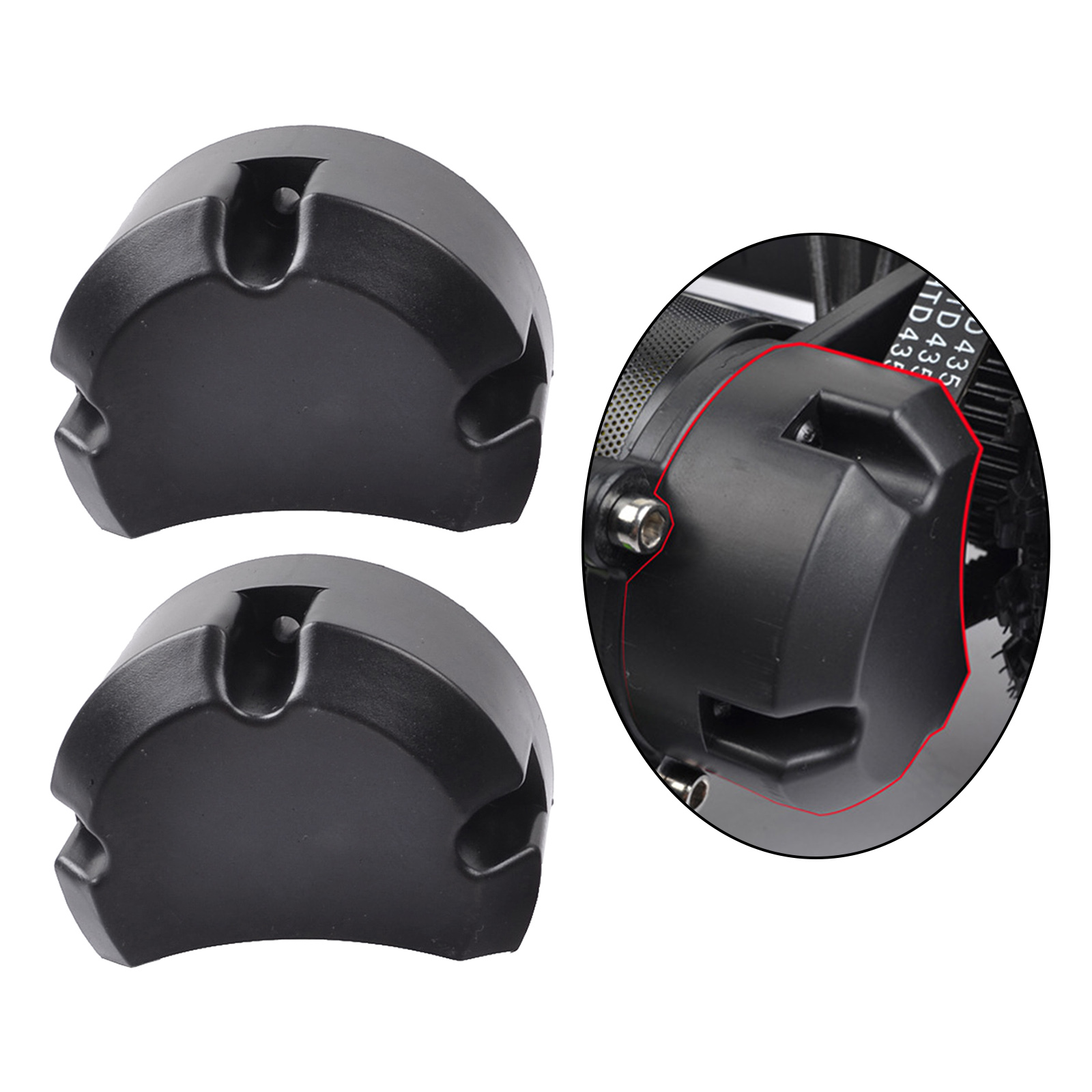 2x Durable Electric All Terrain Skateboard Belt Case Protector Electronic Off Road Sliding Plate Skate Board Belt Cover