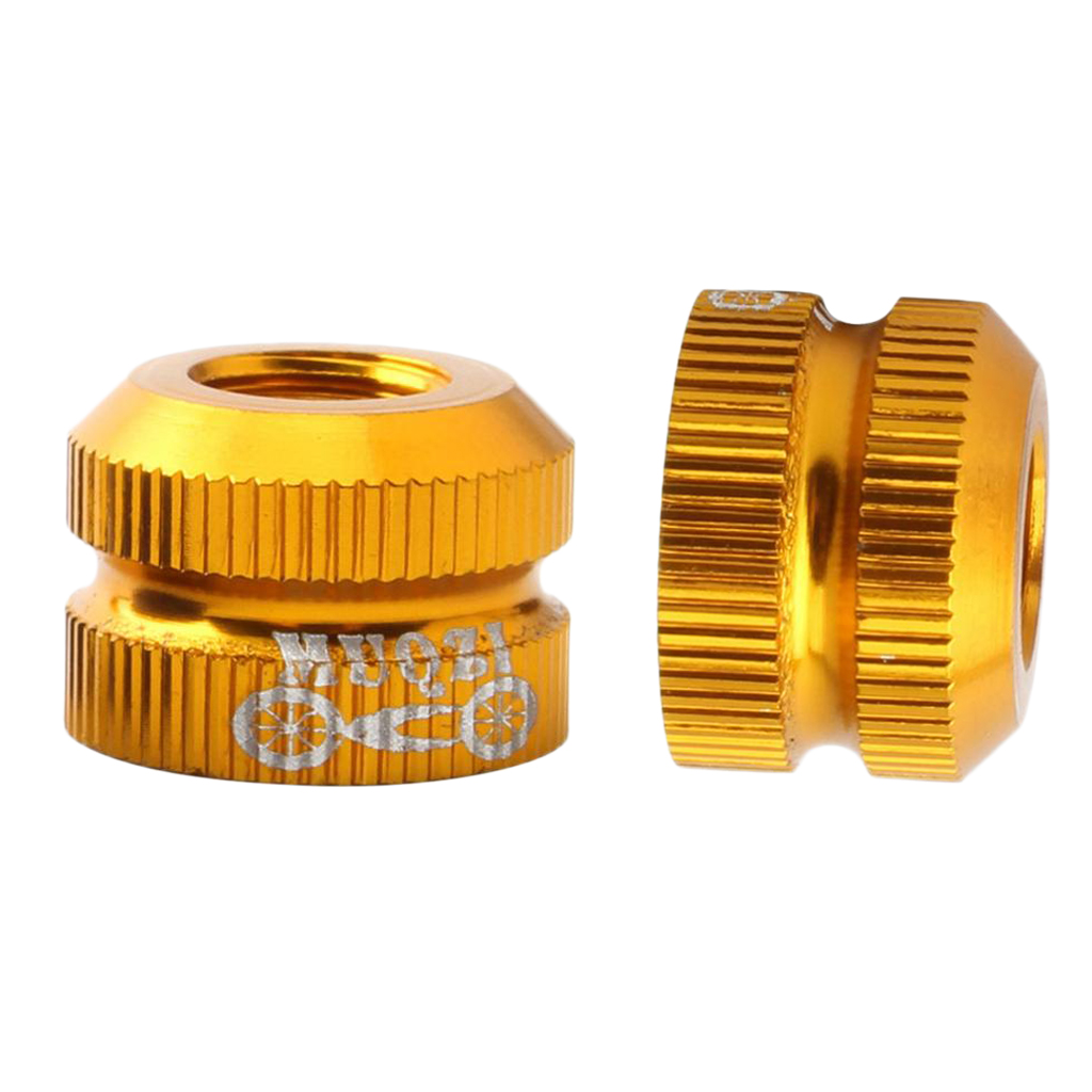 1 Pair Bike Presta Valve Nuts with Rubber O Ring, Bicyle Vacuum Tire Inner Tube