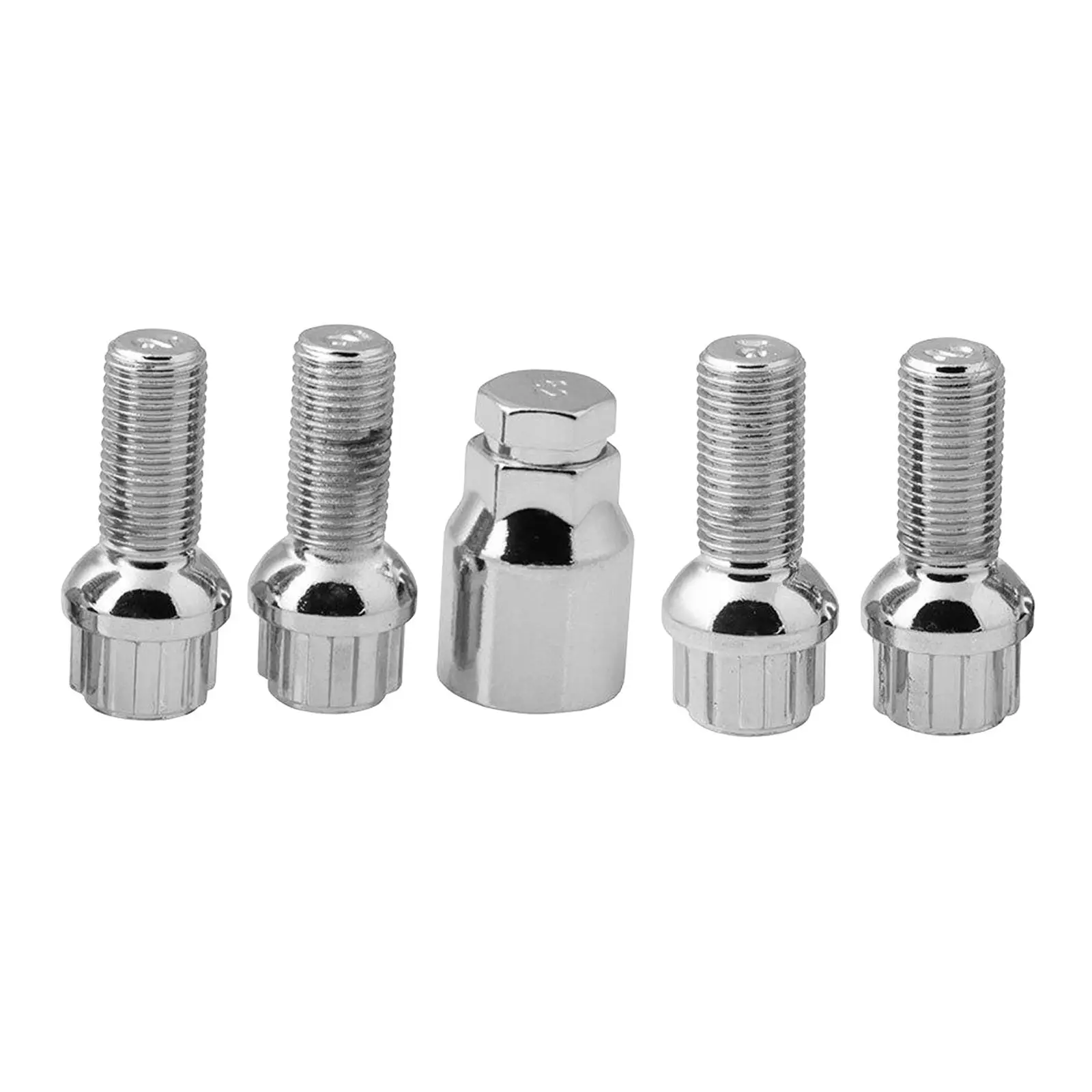 5pcs Iron Wheel Locking Bolt Fit for VW GOLF M14x1.5  Security Nuts, High Performance