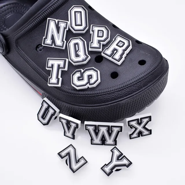 Crystal Letters Shoe Charms For Crocs Decorative Buckles For Clog Buttons  And Pins Drop Delivery Shipment Accessories From Net_store, $0.27