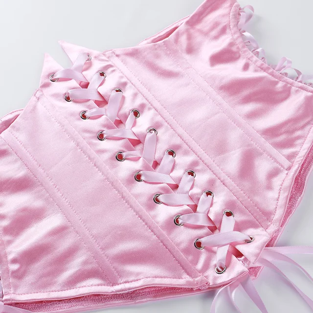 Pink Lace Up Corset Mini Dress – ADONIS BOUTIQUE