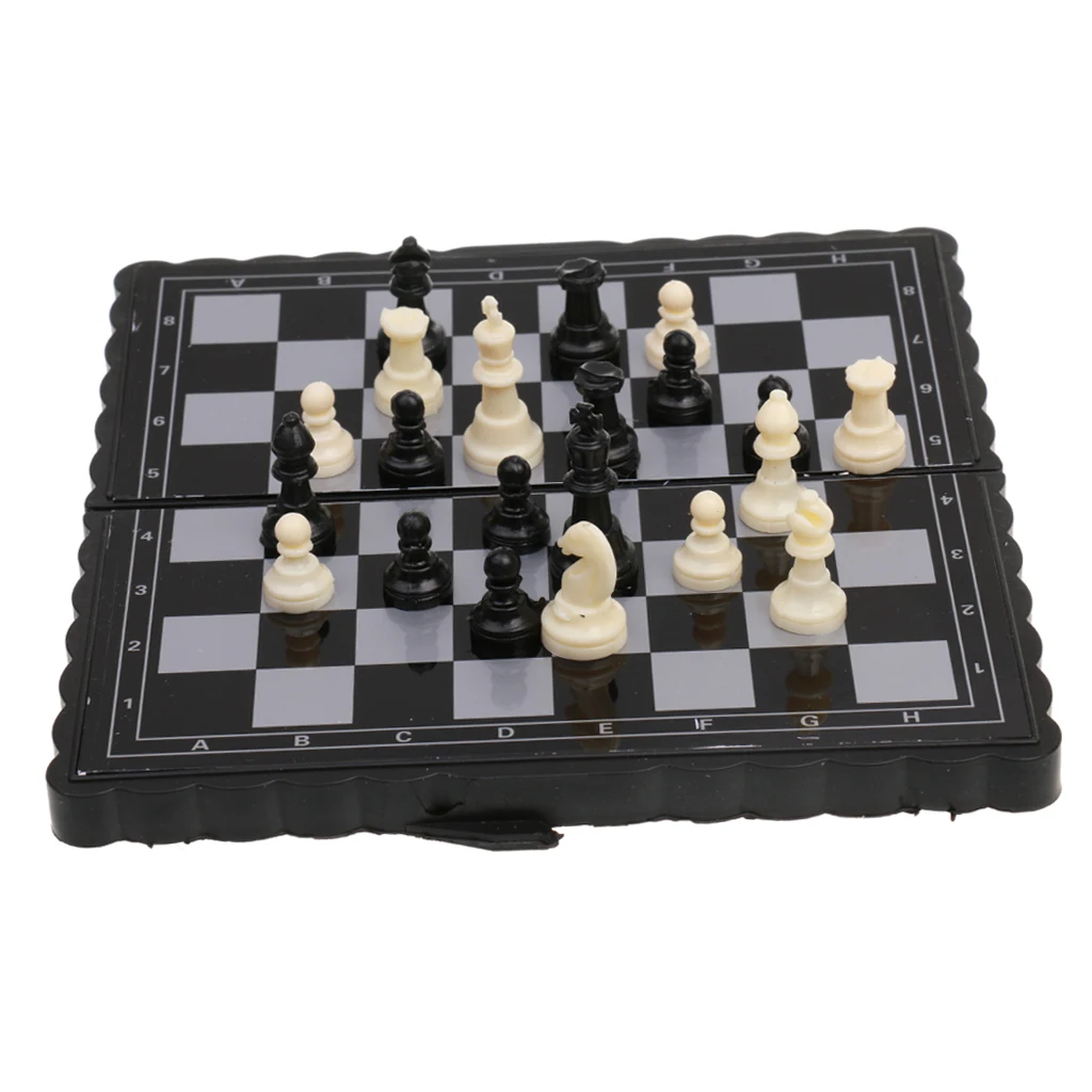  Portable Magnetic Folding Chessboard Chess Set Pieces Toy Kid Gifts