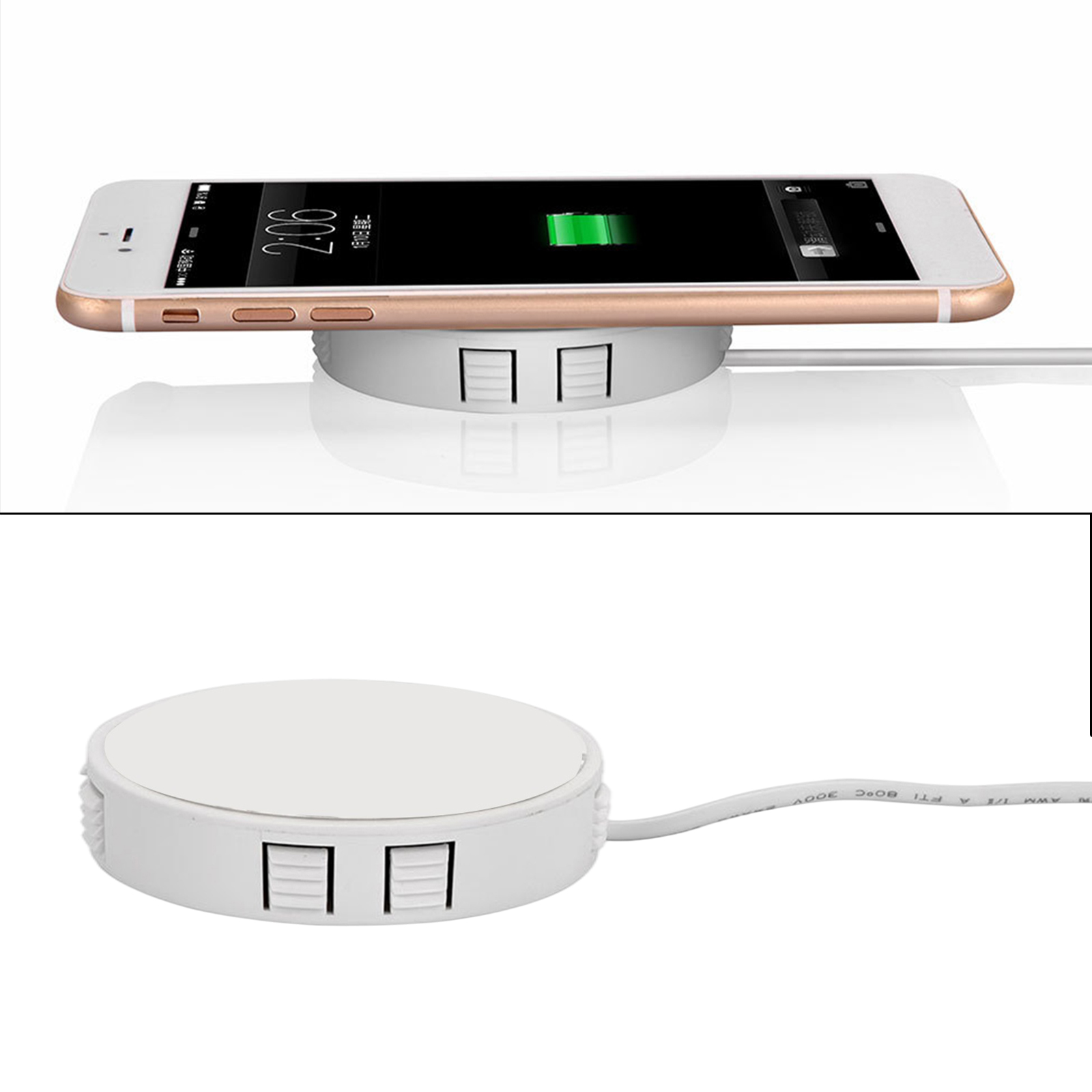 Embedded Wireless Charger Quickly Charge Long-Distance Qi Charging Base for Bar Dining Tables