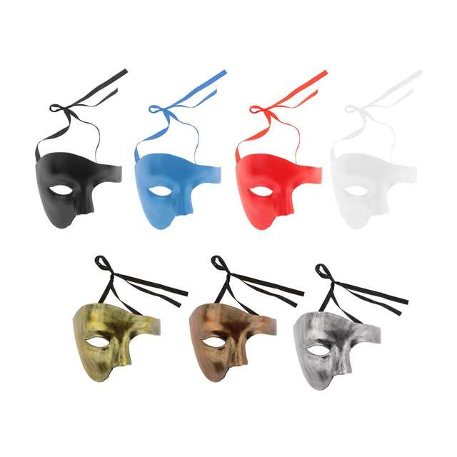 1/2 Half-face Permanently Unisex Masquerade Masks Adult Children Vintage Art Costume Women Stage Club Fantastic  Christmas