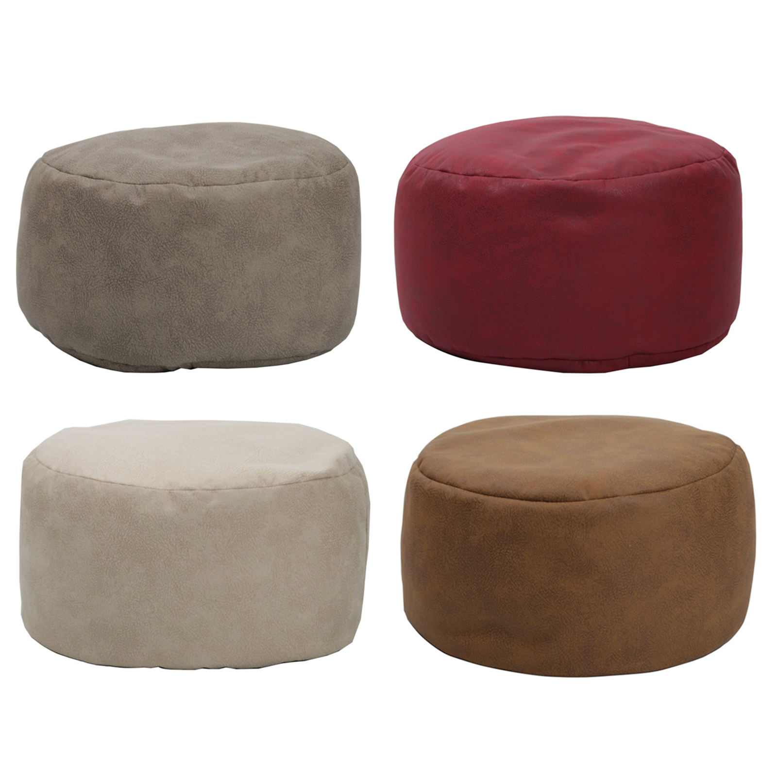 Bean Bag Pouf Decor Breathable Footrest Cover for Dorm Room Living Room Girl Boy