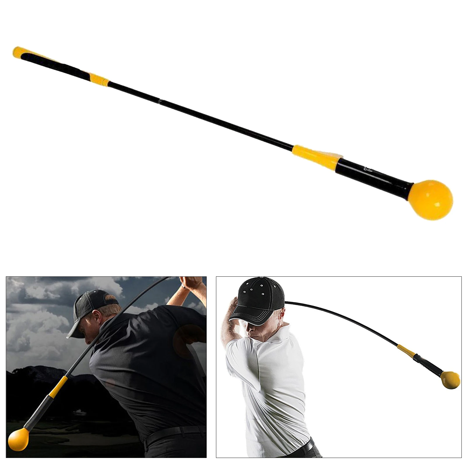 Golf Swing Trainer Stick Whip Indoor Practice Power Strength Tempo Training