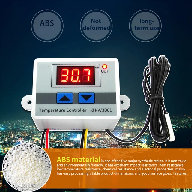 Digital Thermometer LCD Temperature Meter 1m Wired Home Grow Room Hydro  Sensor