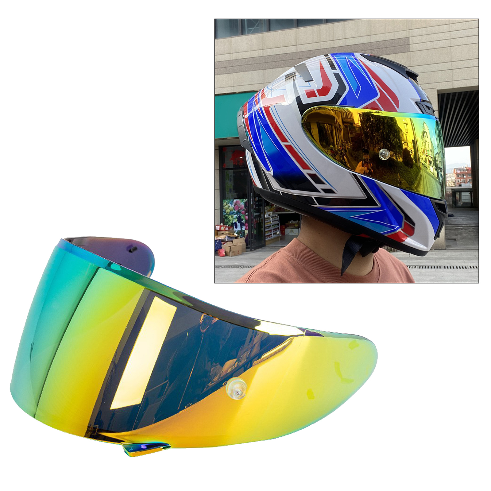 Motorcycle Helmets Visor Wind Shield PC 