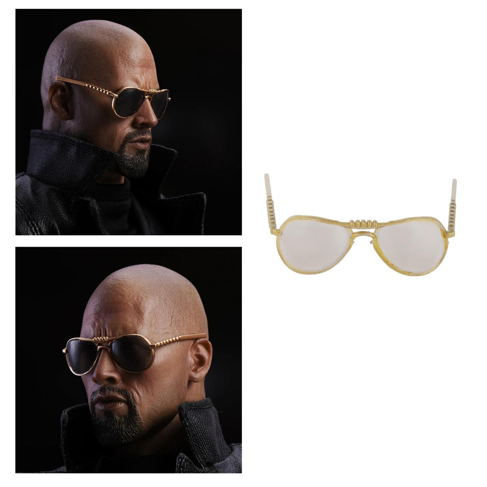 1:6 Scale Round Sunglasses Alloy Frame for 12'' Action Figure Male & Female