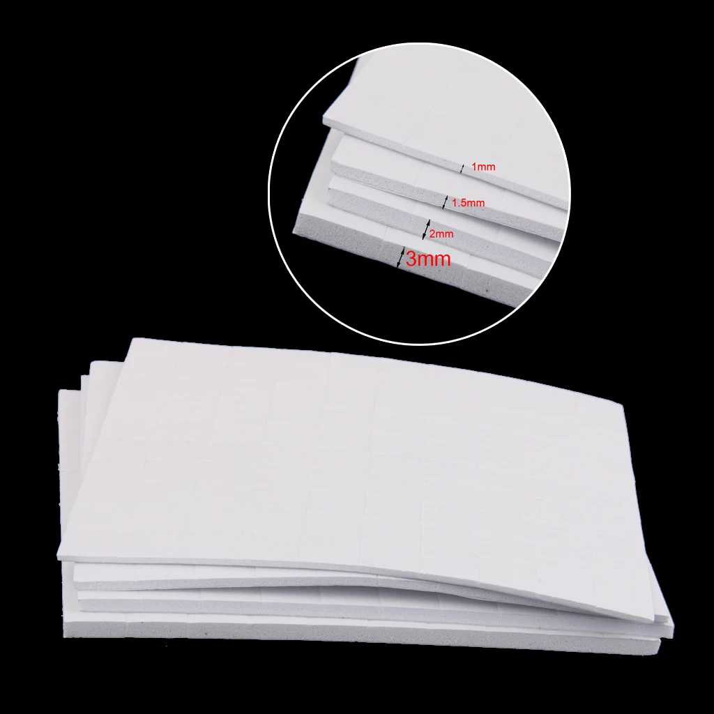 36Pcs Double Sided Self Adhesive Foam Pads Square Sticky Fixer 3D Effect 2mm