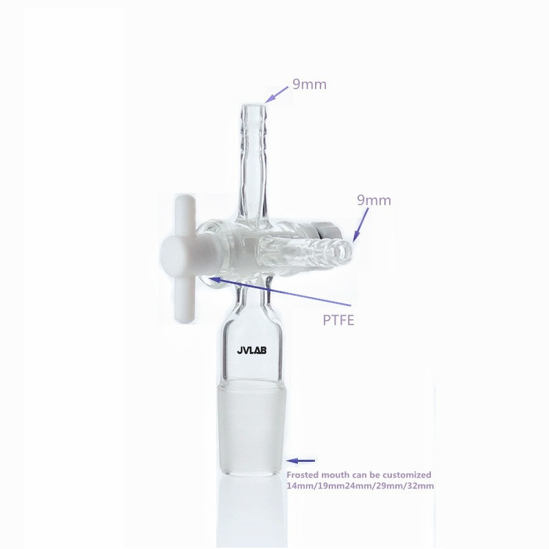 vias ptfe com conector de sucção em