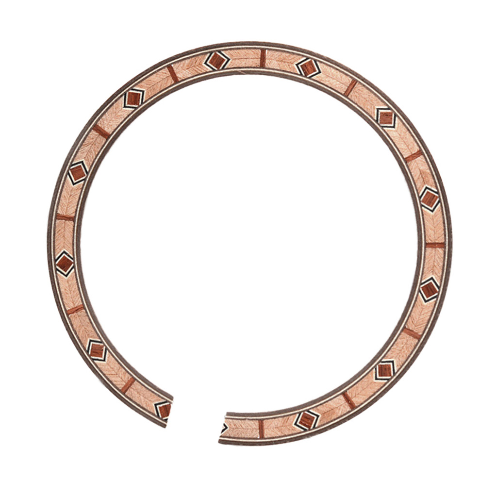 B-55 Acoustic Guitar Rosette Soundhole Sticker for Acoustic Guitar Coffee