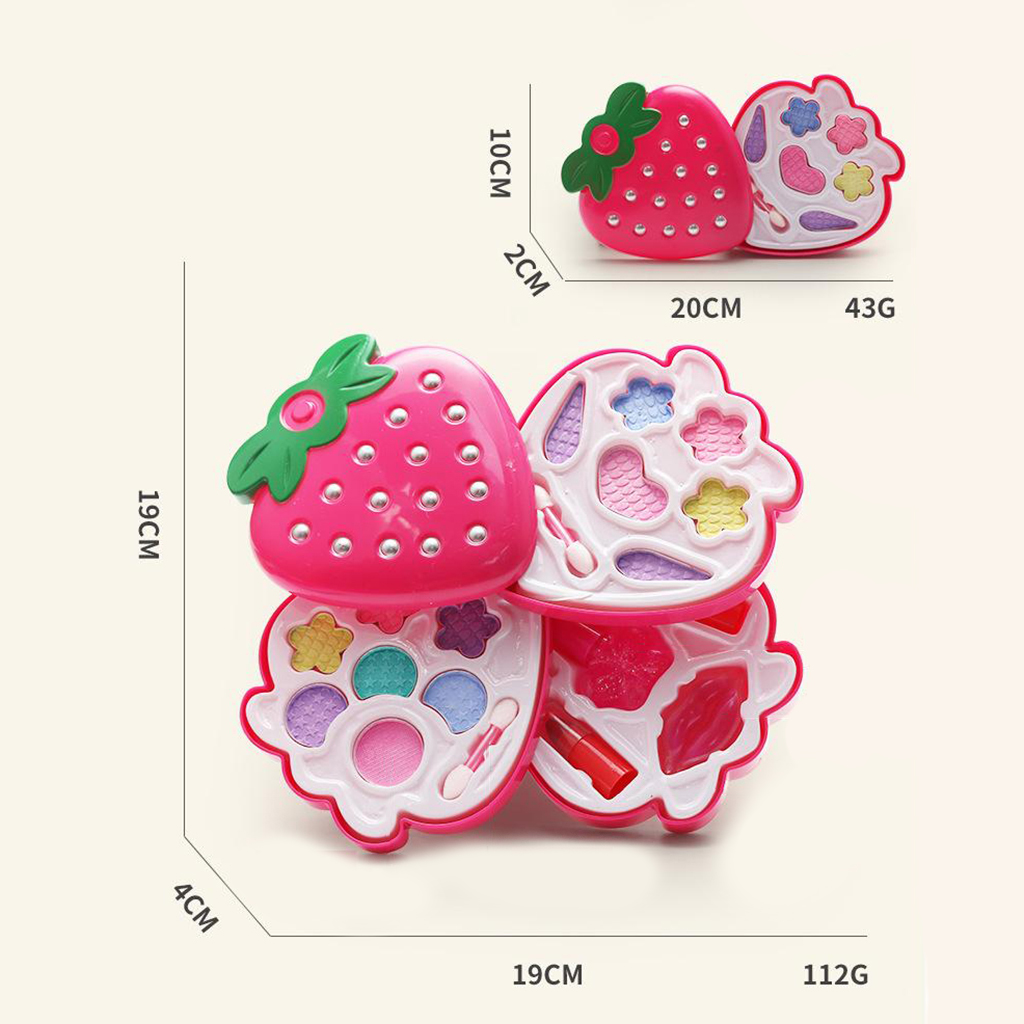 Pretend Play Cosmetic Makeup Toy for Girls Kids Glitter Starter Pallets