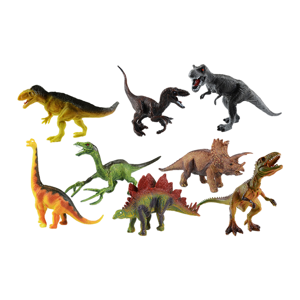 8PCS Jumbo Dinosaur Set,Realistic Looking Dinosaur Toy Set for Party Gift,Boys Girls Children's Birthday Gifts