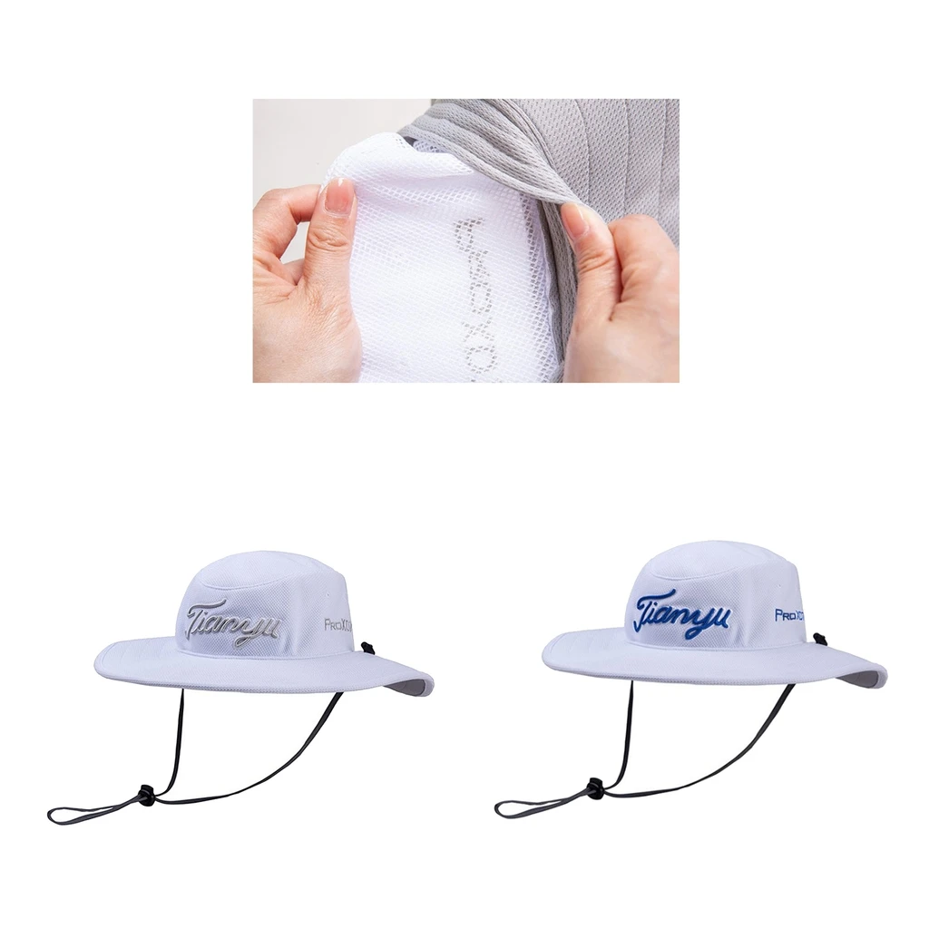 Wide Brim Sun Hat Summer UV Protection Beach Hat Fishing Hat with Adjustable