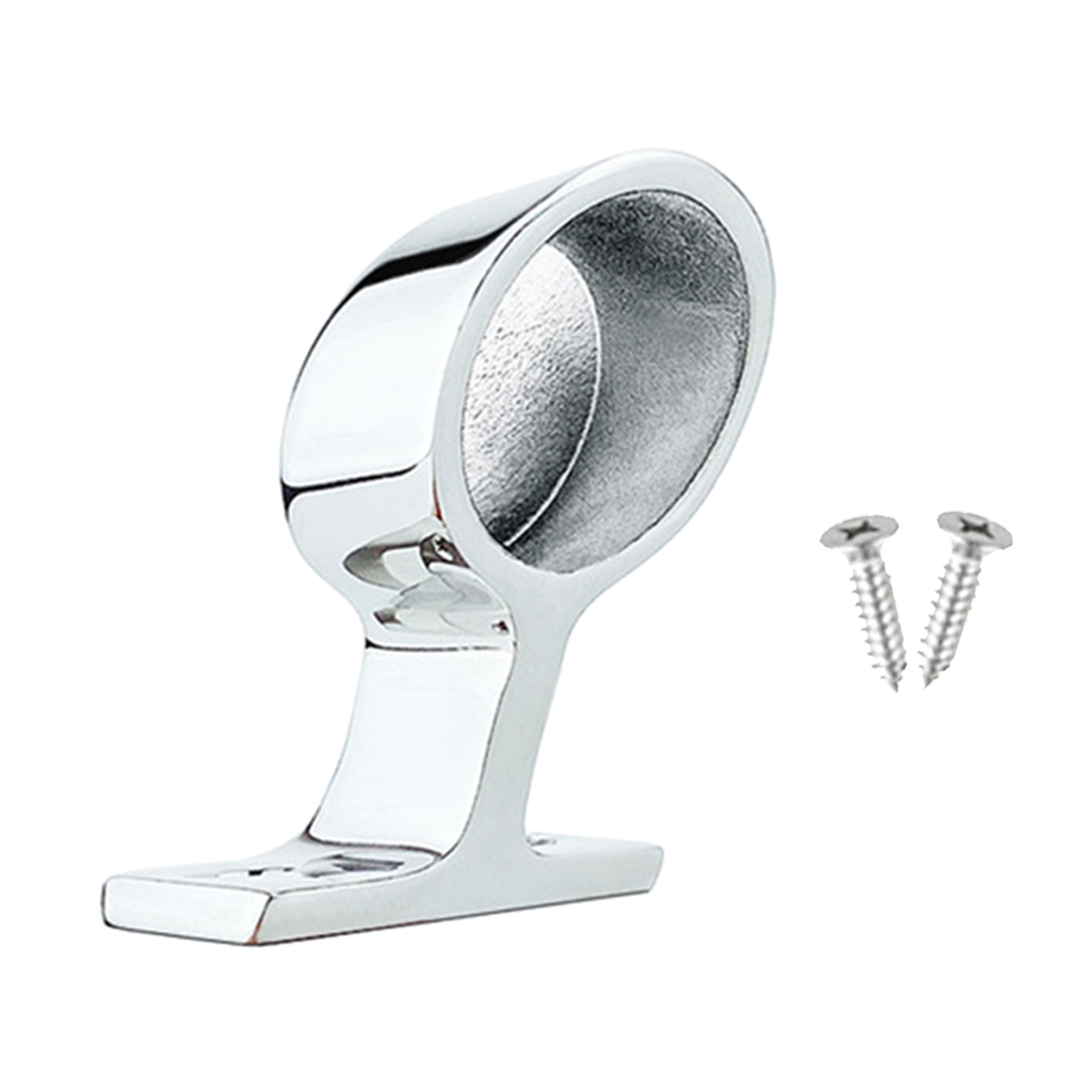 1inch Stainless Steel Boat Handrail Fitting Bracket Support Right End 60 Degree