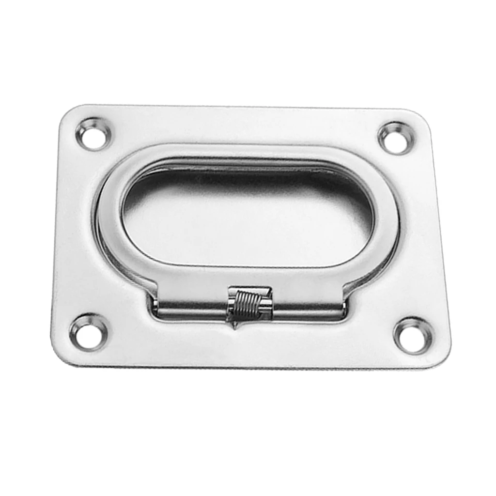 304 Stainless Steel Boat Hatch Latch Cabinet Flush Lift Ring Pull Handle