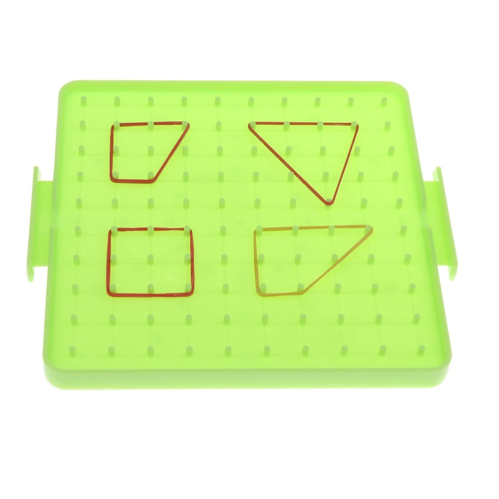 4 Colors Plastic Nail Board Plate Primary Mathematics Teaching Tool for Children Kids Early Education Math Toy