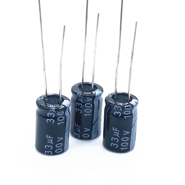 初売りセール 30pcs/lot electrolytic aluminum RADIAL 20% 8*12 33UF 100V PassiveComponents