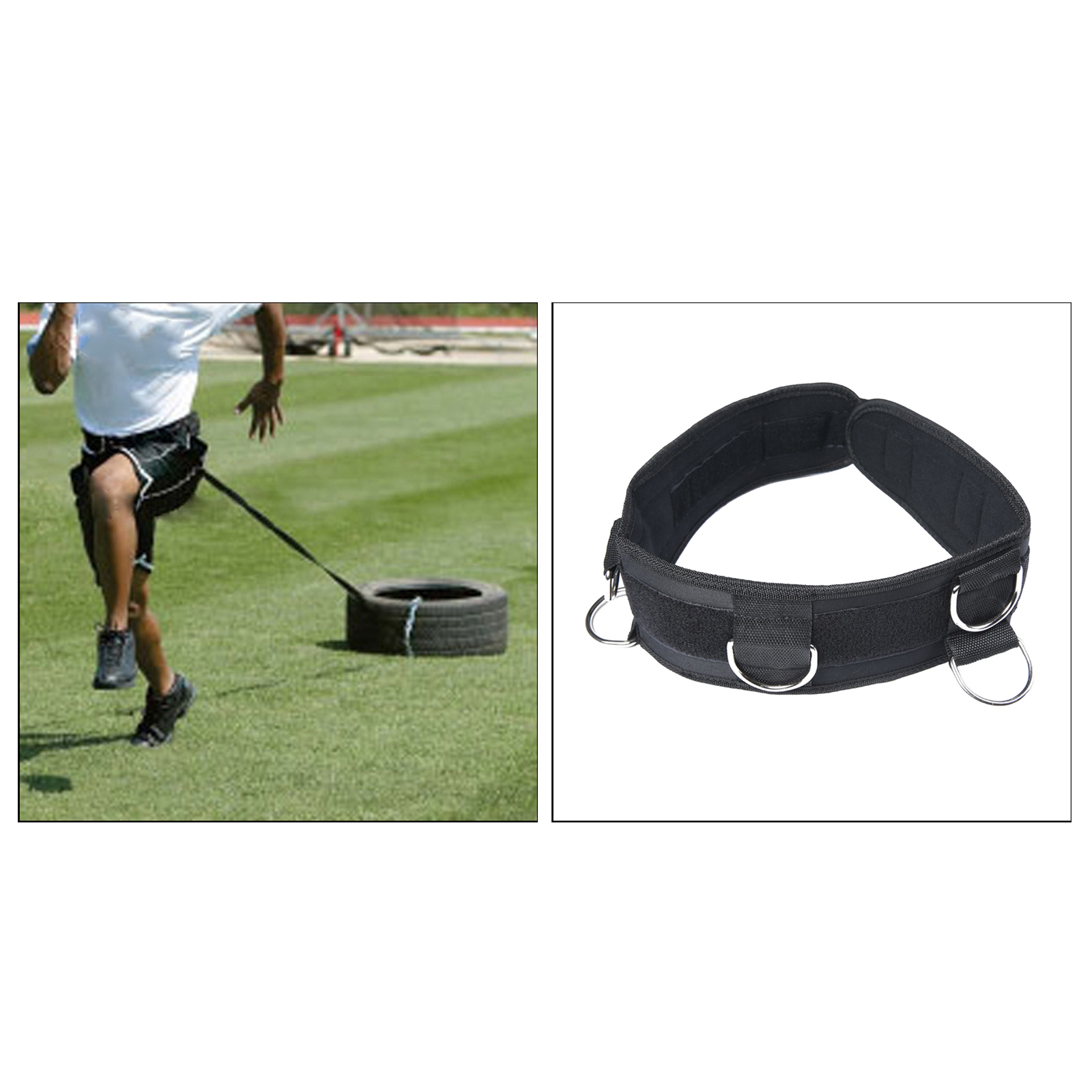 Fitness Waist Strap Adjustable Running Resistance Band with Rings Speed Agility Resistance Training for Cable Machines