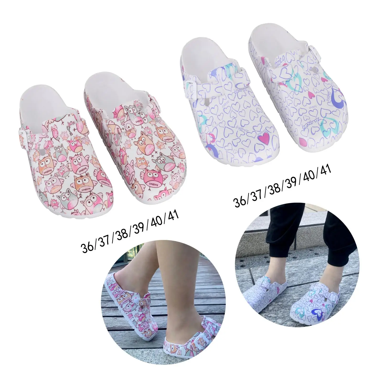Womens Operating Room Work Nursing Clogs Shoes -Anti Slip Chef Shoes Slipers Waterproof Casual Comfort Indoor Home Flat Shoes