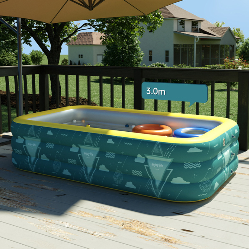 Title 6, Piscine gonflable avec gonflage automatique, st...