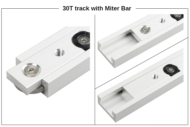 GKTOOLS Alumínio Miter Bar Slider, T-Tracks, Mesa