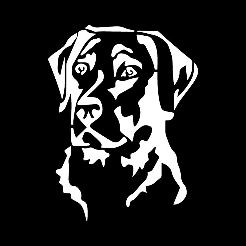 Auto Aufkleber Personalisierte Aufkleber Labrador Retriever Auto Dekoration Cute Pet Aufkleber Wasserdicht und Sonnencreme PVC 15*12cm – Detail 2