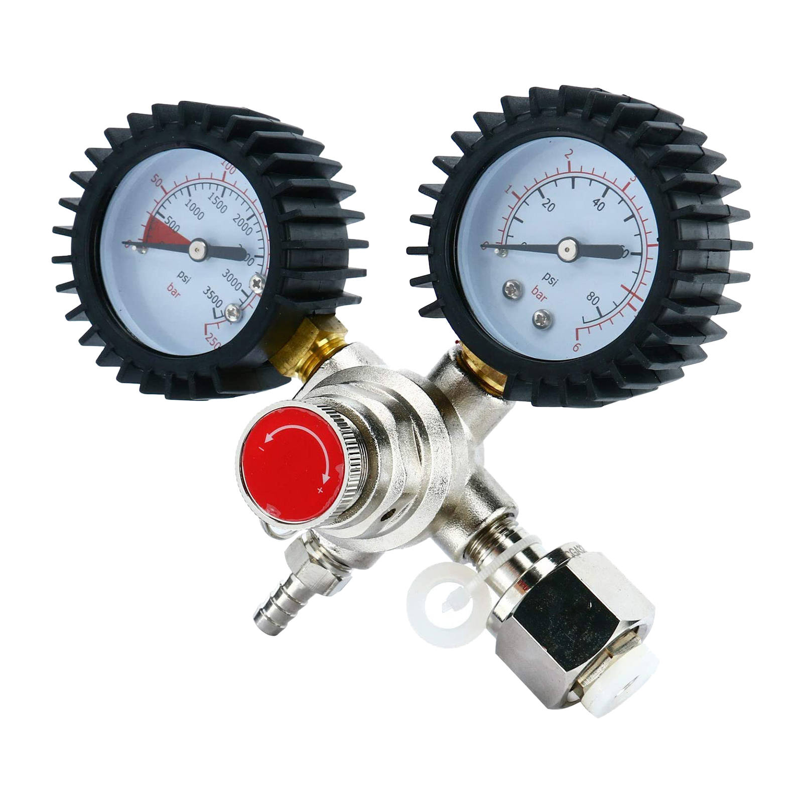Adjustable Beer Keg CO2 Regulator Safety Pressure Relief Valve 3500 Psi Tank