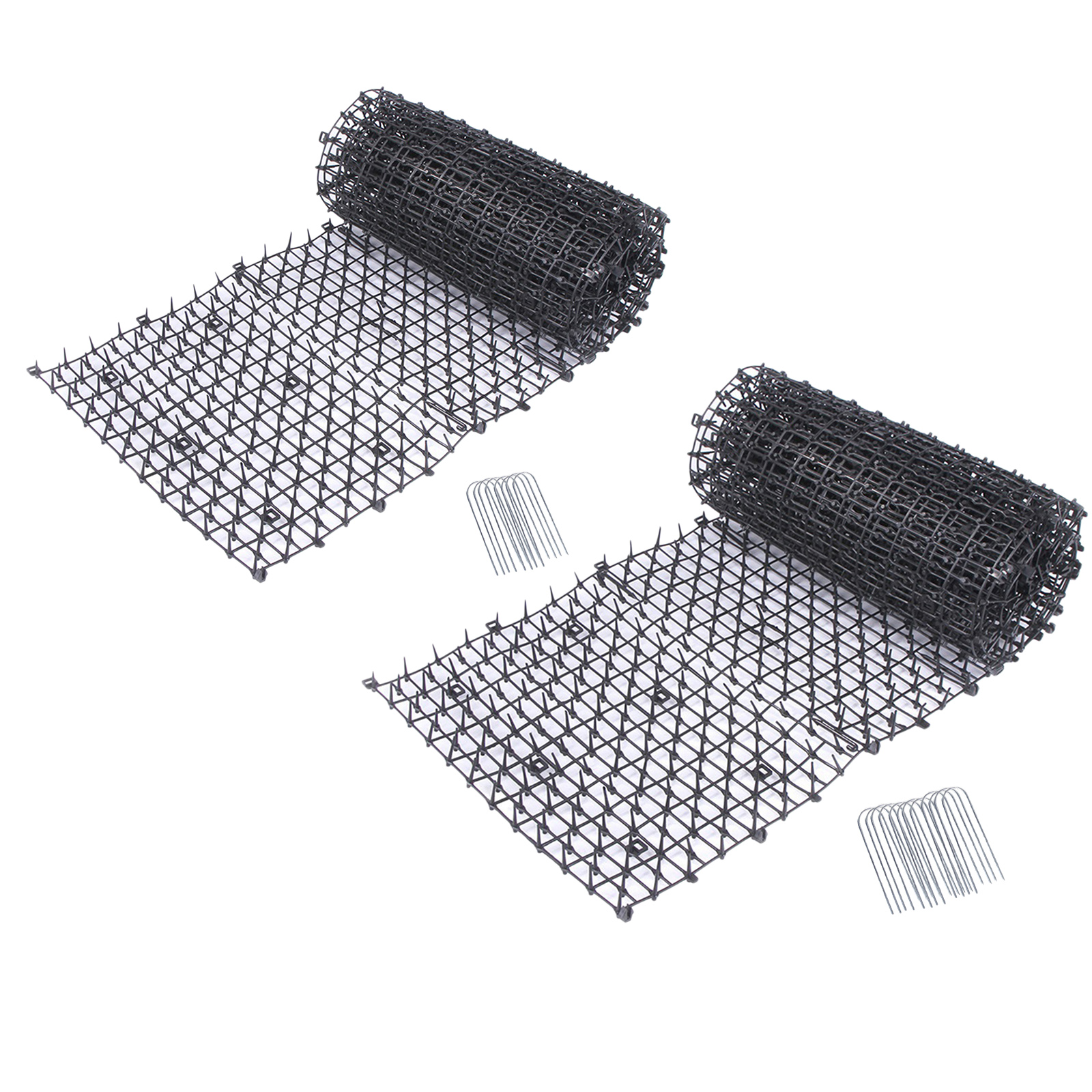 Plastic Cat Scat Mat Black Network with Spikes Garden Repellent Animal
