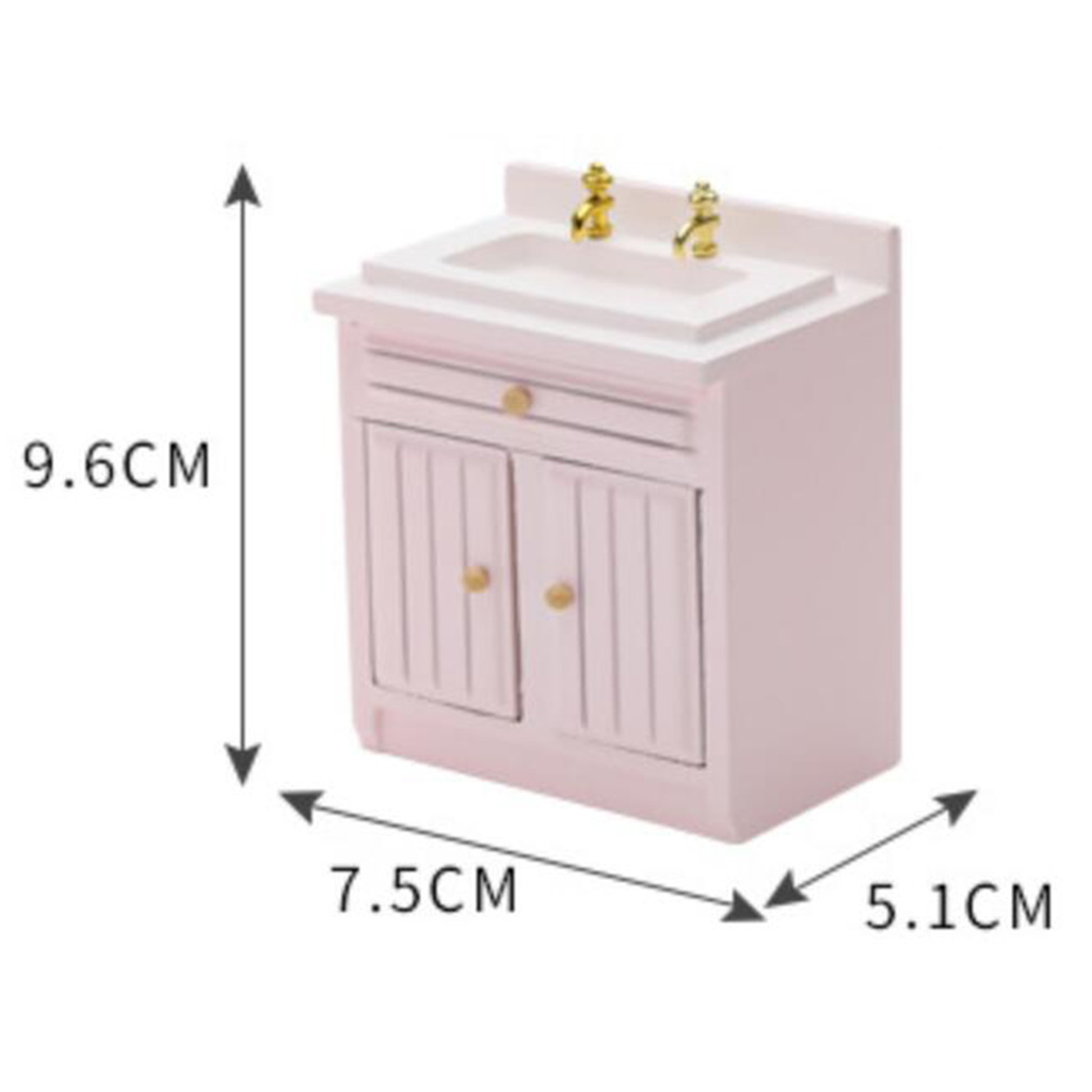 Wash Basin Sink, Dolls House Miniature, Kitchen Furniture, 1.12 Scale Bathroom