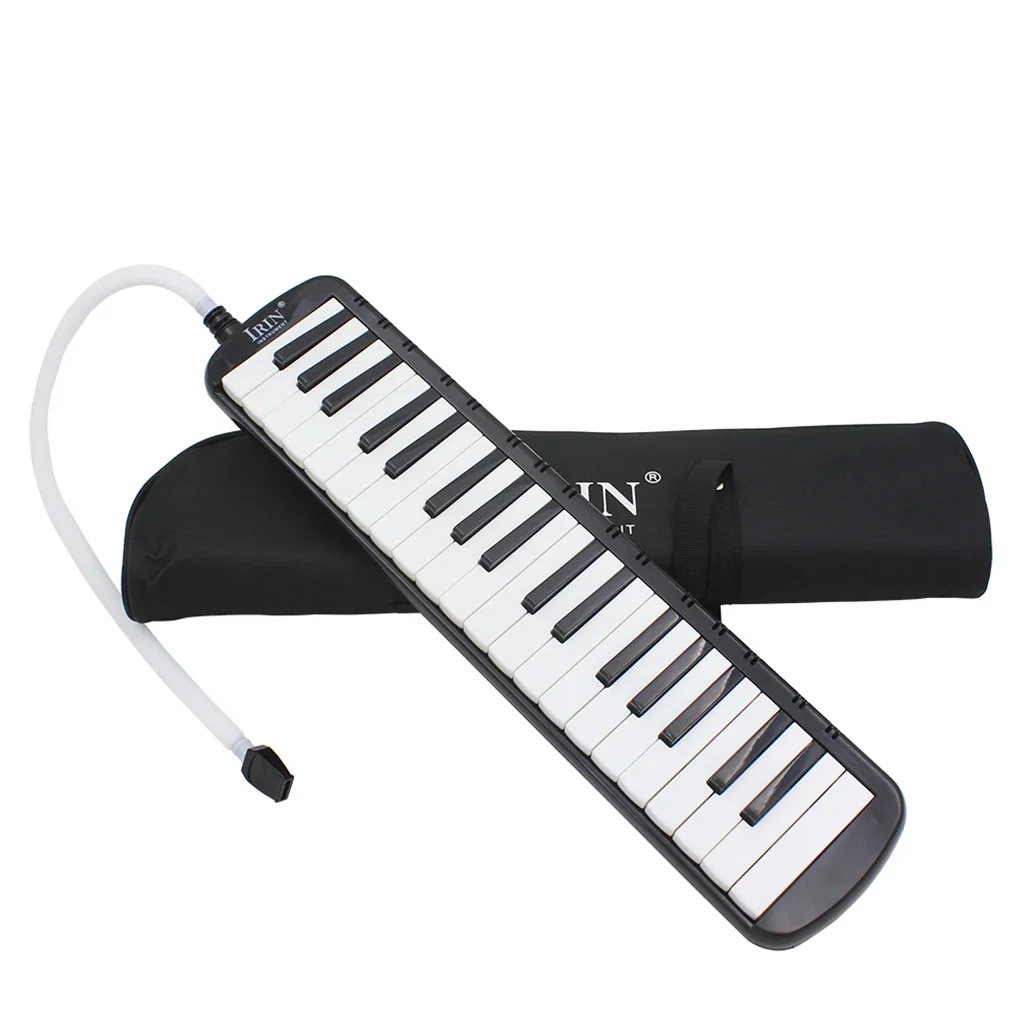 37 Key Melodica Musical Instrument With Carry Bag Black