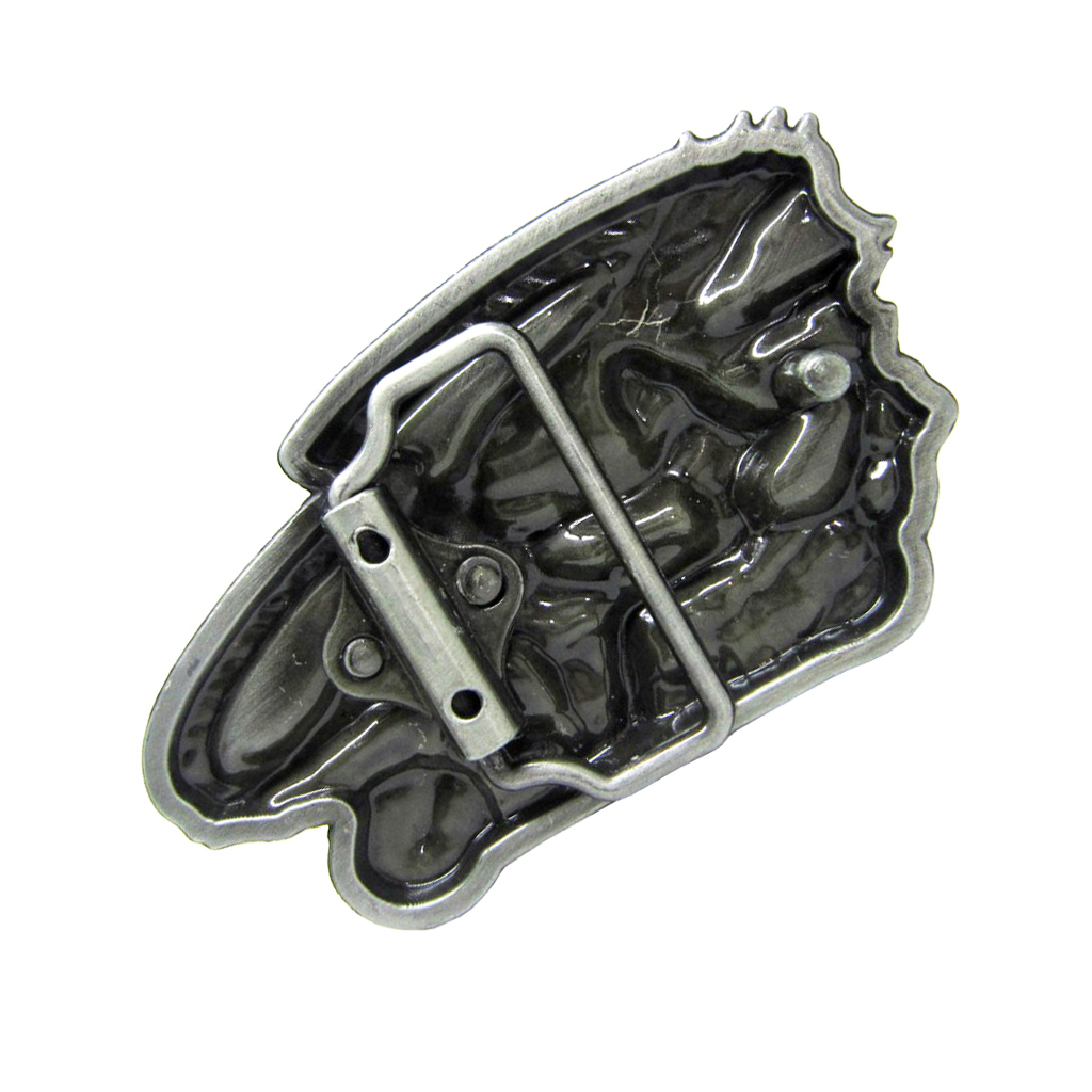Vintage Hand Made Engraved Motorcycle Touring Biker Western Belt Buckle