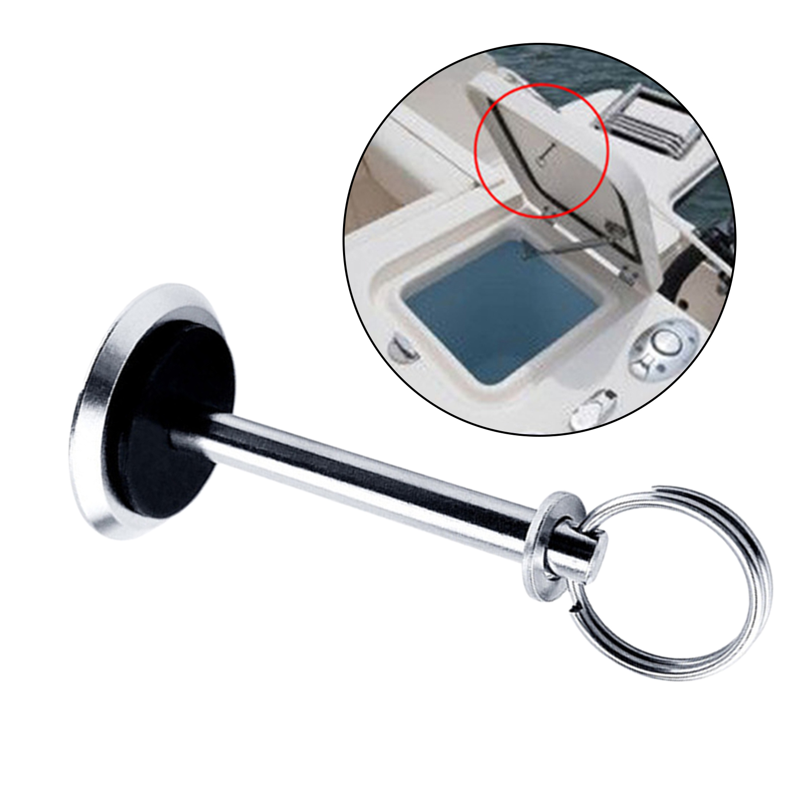 Boat Hatch Cover Pull Button Stainless Steel Lid for Boat Yacht Floor Storage Loft Ladders