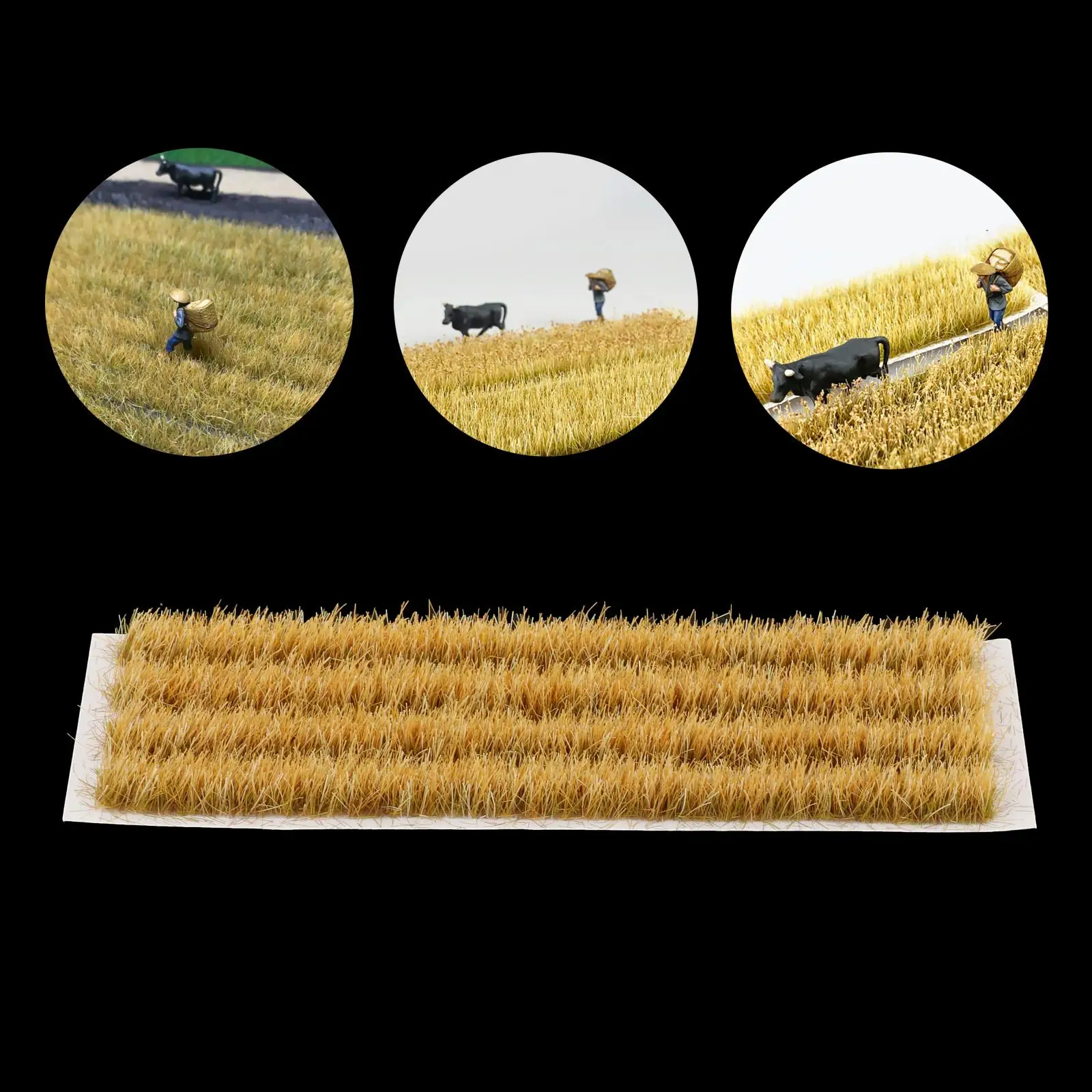 1:72-87 Wheat Field Model For Railway Landscape Railroad Scenery Accessory