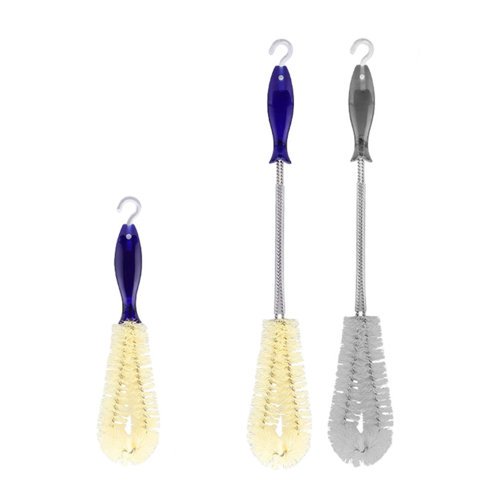 Wine Decanter Cleaning Brush,Flexible Bottle Scourer,Multi-Function Household Cleaning Tools for Goblets/Champagne Flutes/Cups