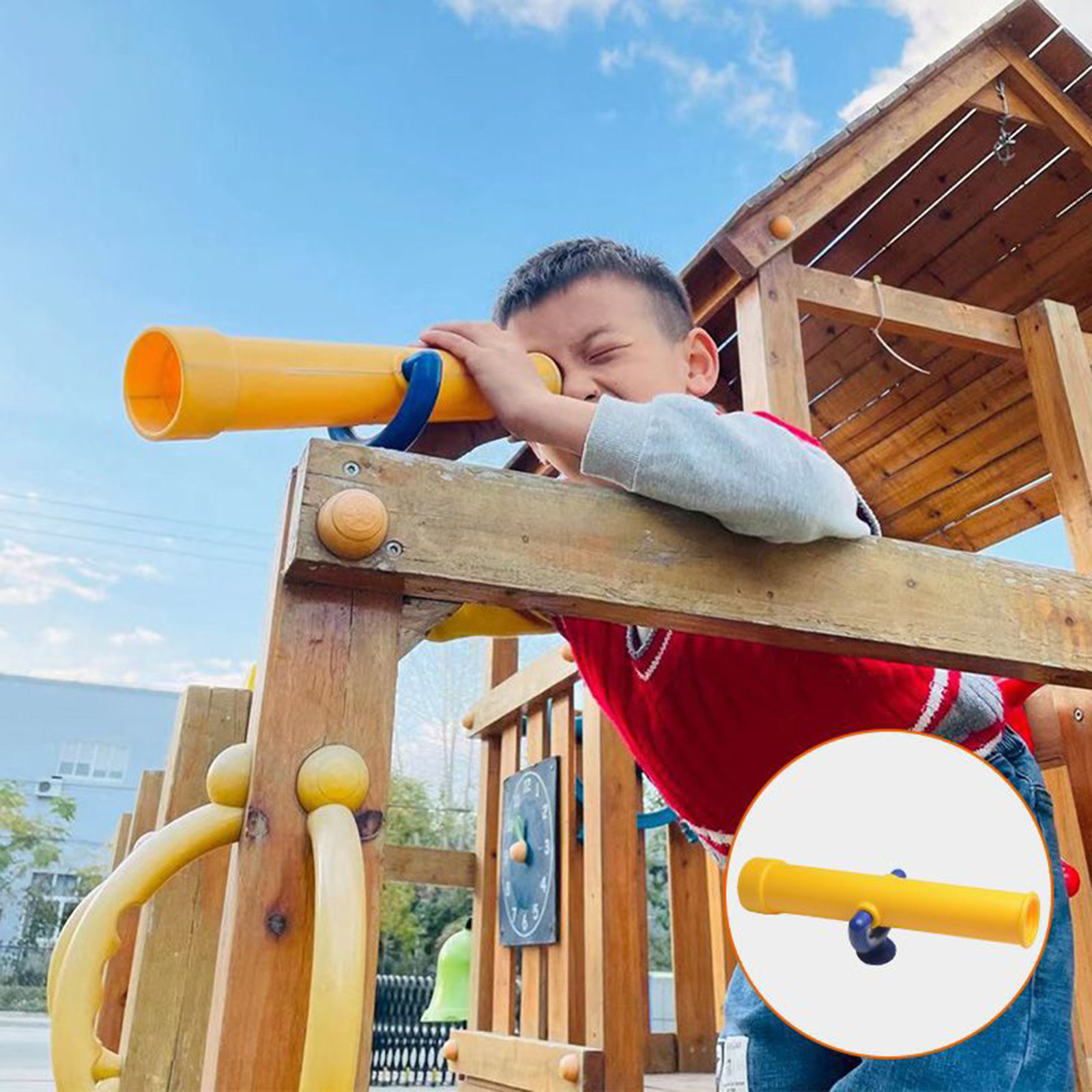 Kids Telescope Toy, Portable Monocular Telescope Educational Science Toys Spyglass for Kids Boys Girls