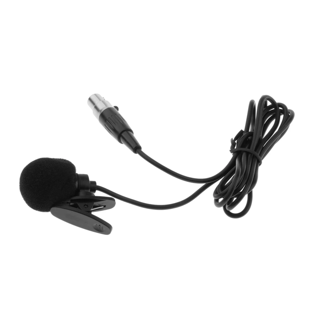 XLR Lavalier Microphone Phantom Power with Metal Lapel Clip and Windscreen Accessories - Great External Lav Mic