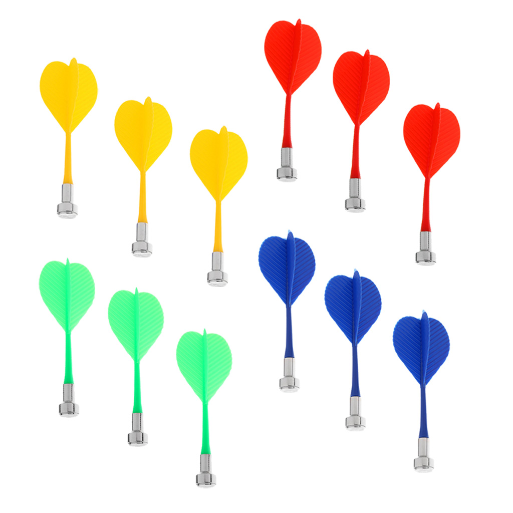 12x Colorful Magnetic Darts Safety Replacement f/ Kids  Indoor Game