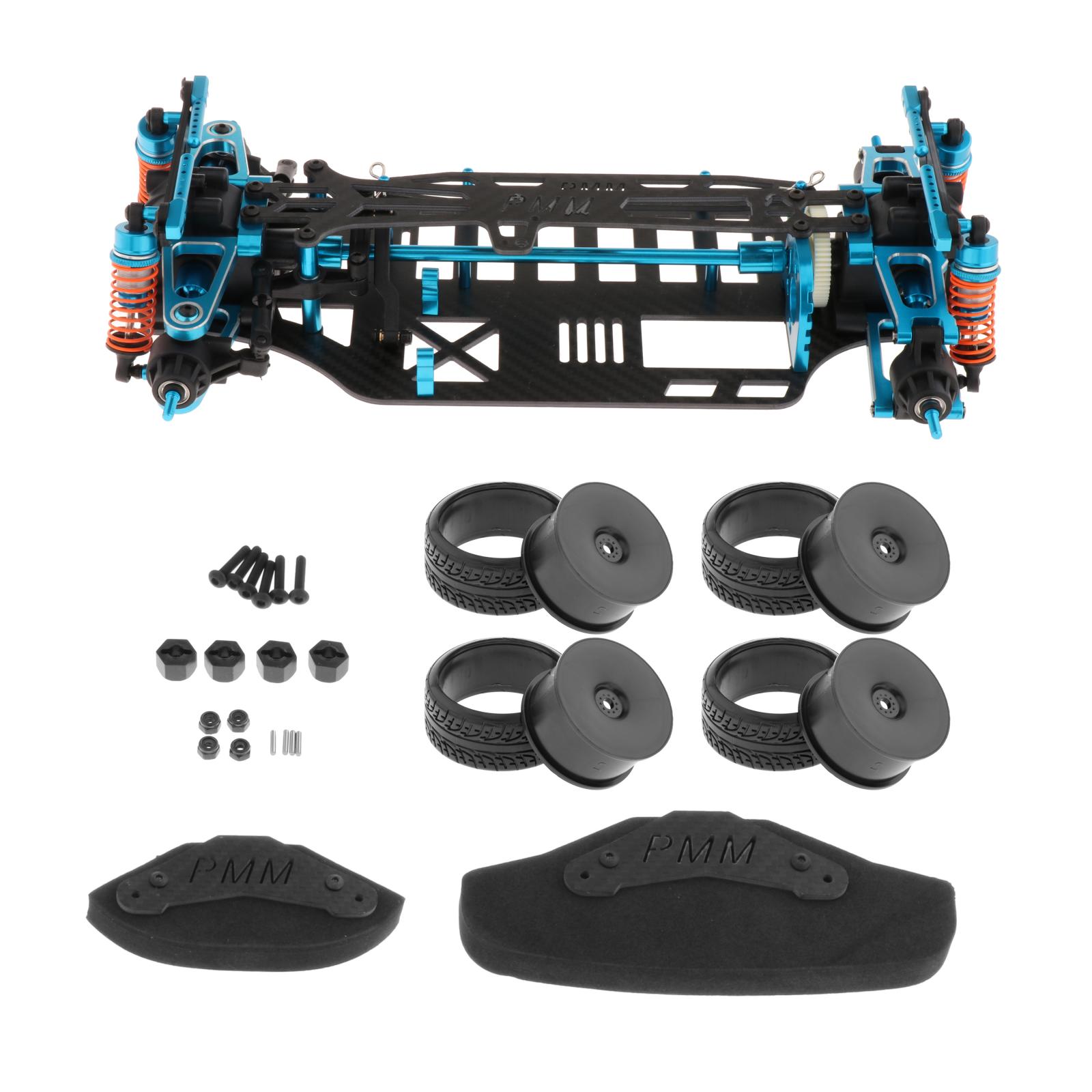 257mm RC Wheelbase Chassis Frame for  Model 1/10 Scale Car Parts