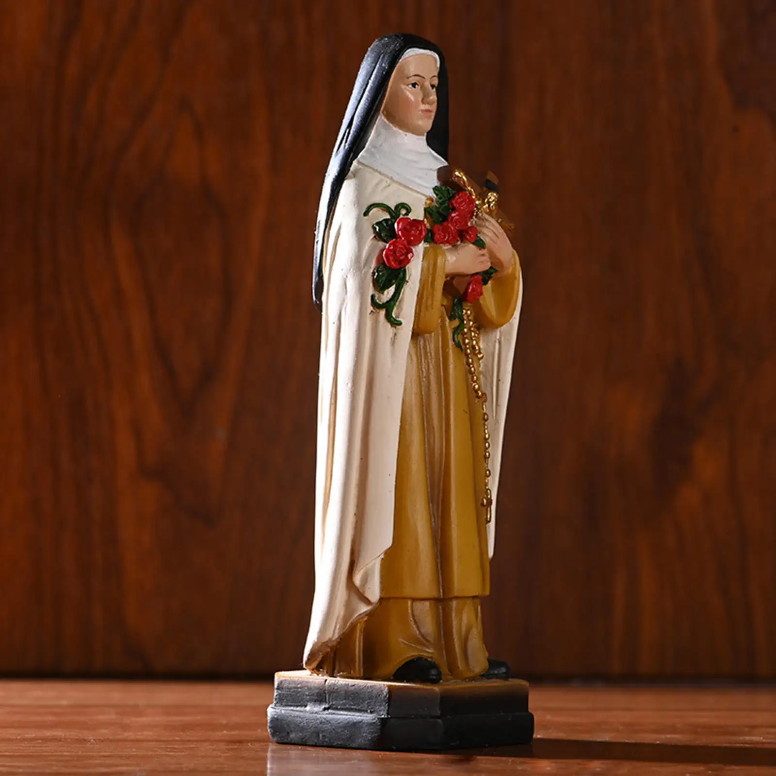 21cm Religious Display Virgin Mary Statue Resin Figurine Sculpture Figure Crafts for Christian Church