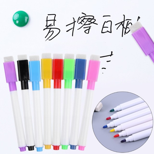 Magnetic Whiteboard Erasable Markers  Erasable Whiteboard Markers Fine Tip  - 8 - Aliexpress