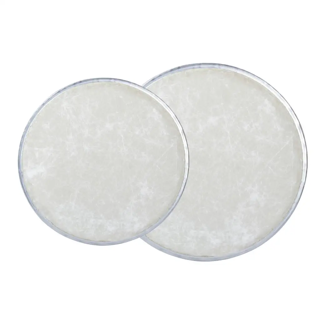 2 Piece Synthetic Leather Drum Head Replacement Skin - 8 