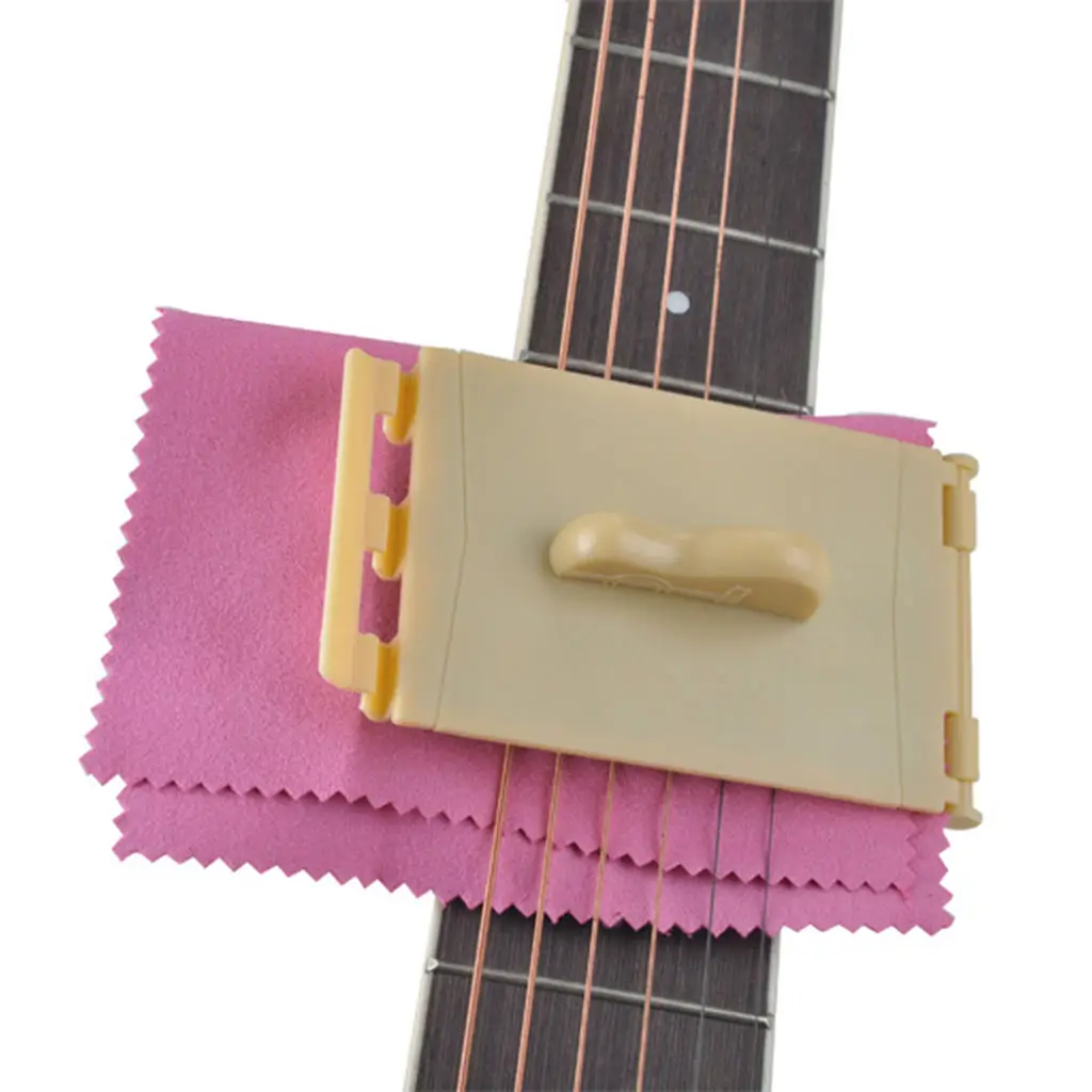 Portable Quick Guitar Fabric Scrubber Cleaner String Fingerboard Clean Tool