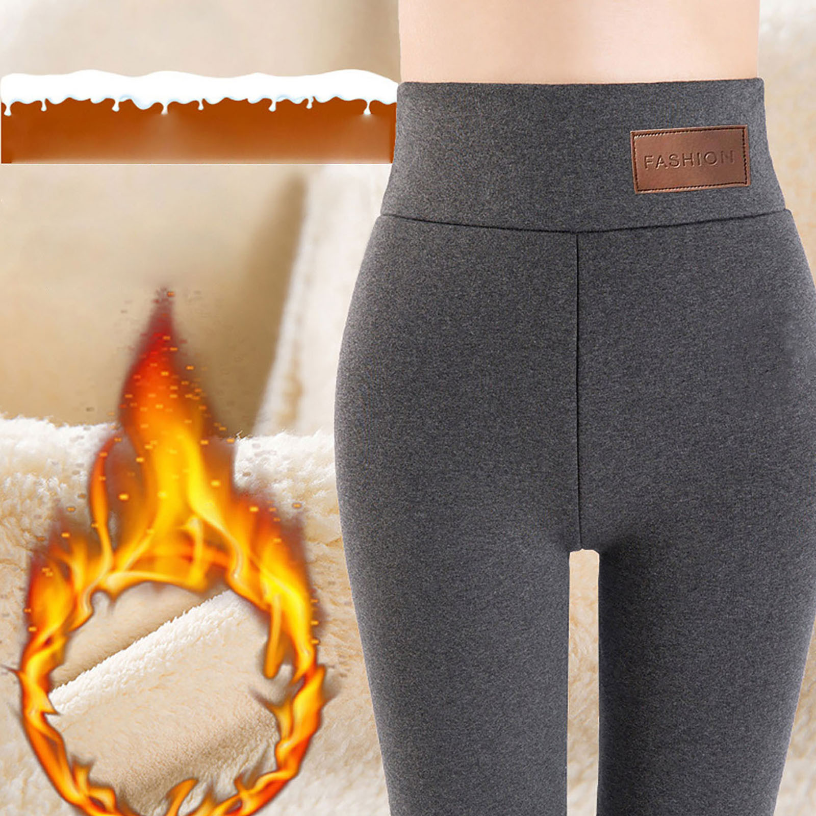 cintura alta preto leggings compressão grossa calças