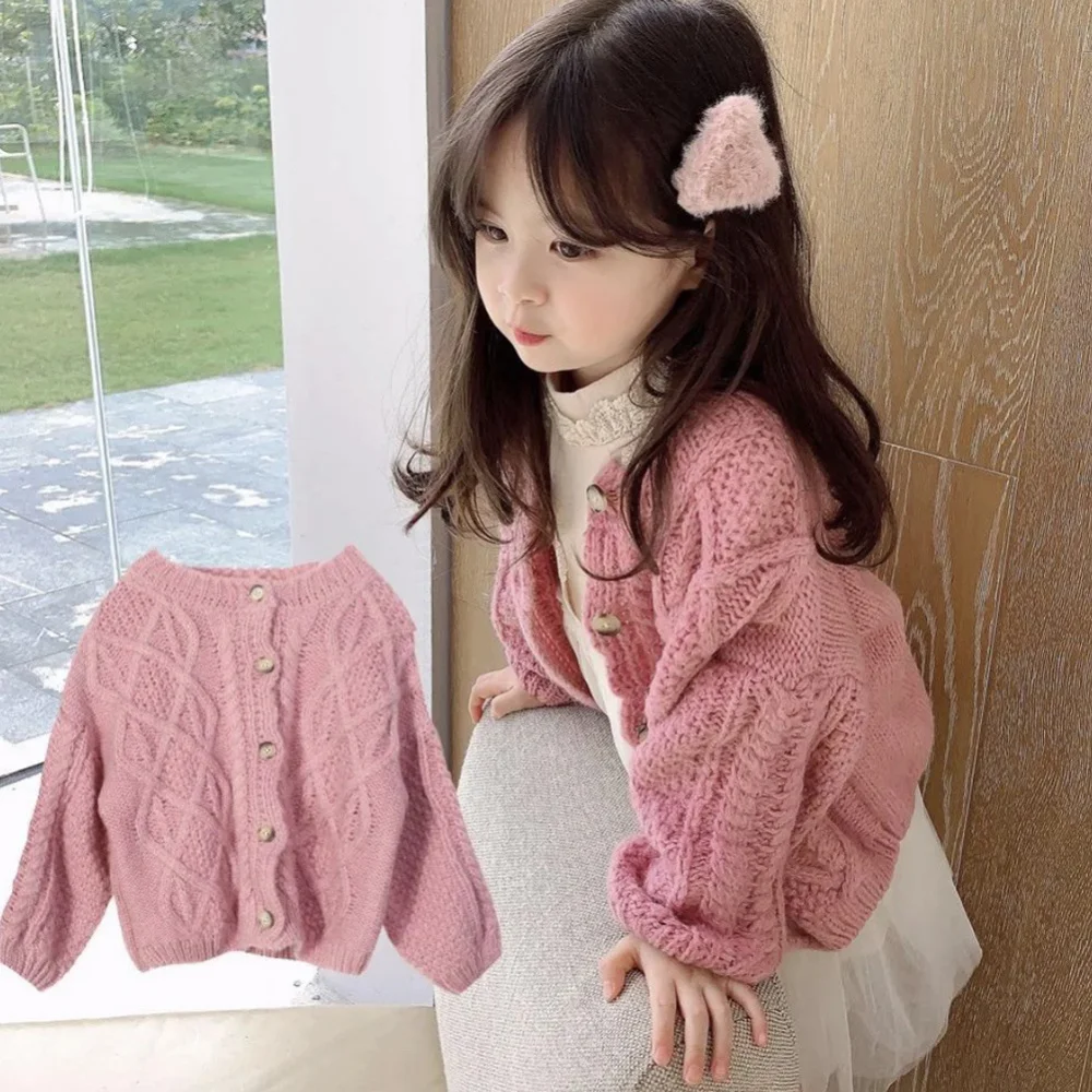 estilo coreano, casaco para meninas pequenas, outono e inverno