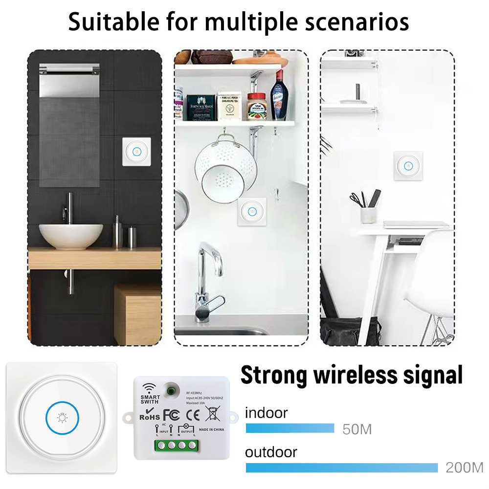 cinético, interruptor do painel de parede, controlador