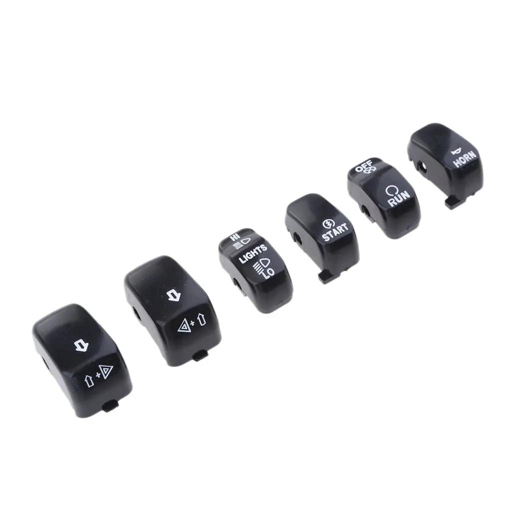 Switch Housing Button Caps Kit for Harley XL   2011 2012 2013 2014 2015 Black